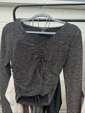 Sparkly cropped top